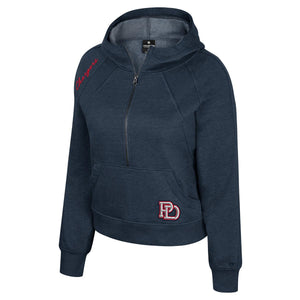 Womens 1/2 Zip Fleece Hoodie