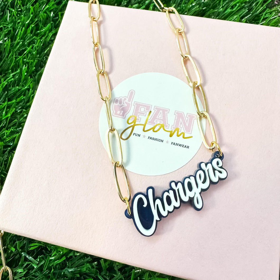 Chargers Necklace