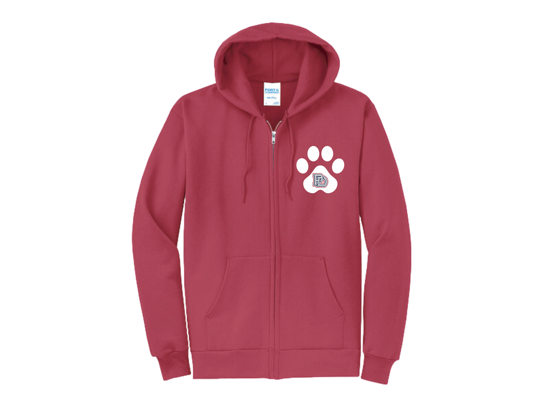 Full Zip Hoodie - Paw
